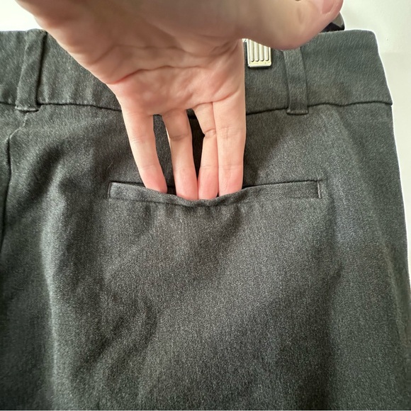 Loft Outlet Charcoal Gray Skinny Ankle Pants Size 16 - Picture 4 of 7